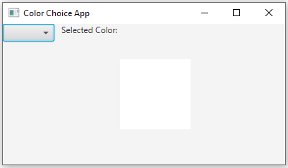 JavaFx: JavaFX Color choice application